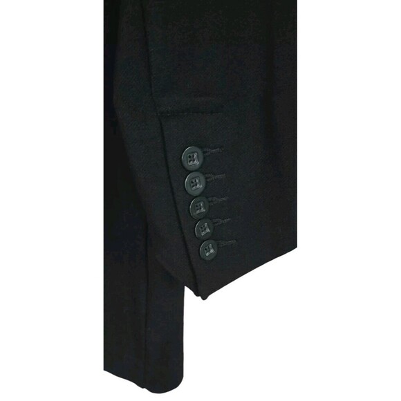CAbi Turner Blazer Womens 10 Black Ponte knit One Button Jacket Angled Sleeves - Picture 5 of 7